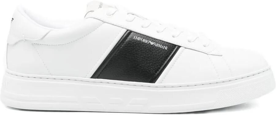 Emporio Armani Sneakers met logoprint Wit