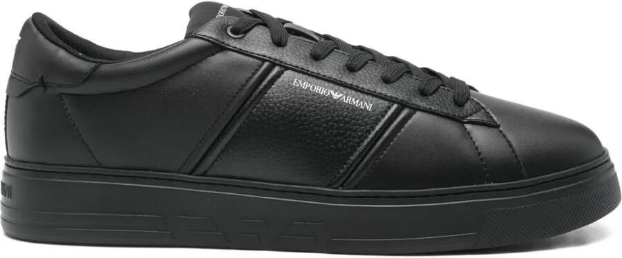 Emporio Armani Sneakers met logoprint Zwart
