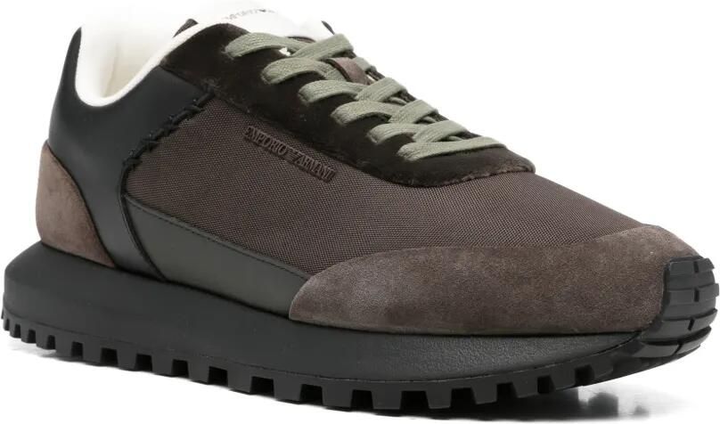 Emporio Armani Sneakers met suède vlakken Bruin - Foto 3