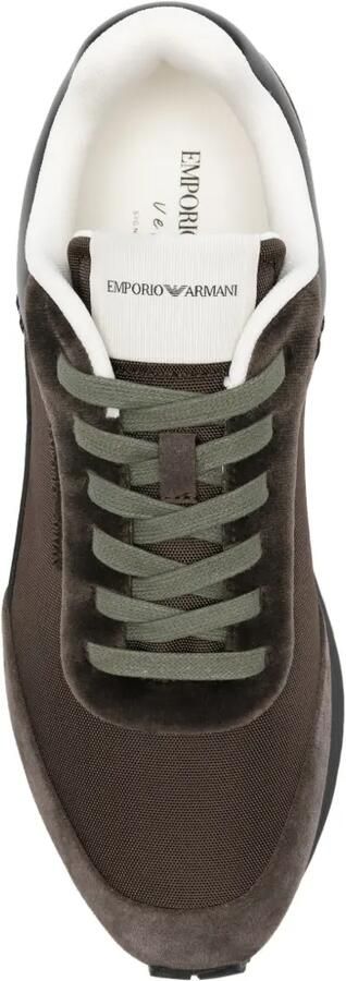 Emporio Armani Sneakers met suède vlakken Bruin - Foto 4