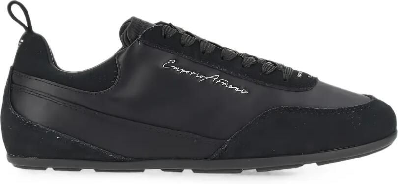 Emporio Armani Sneakers met vlakken en logoprint Zwart