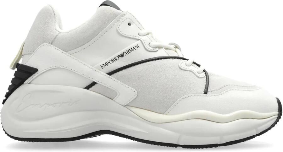 Emporio Armani Sneakers met vlakken Wit
