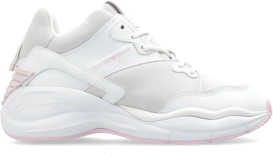 Emporio Armani Sneakers met vlakken Wit