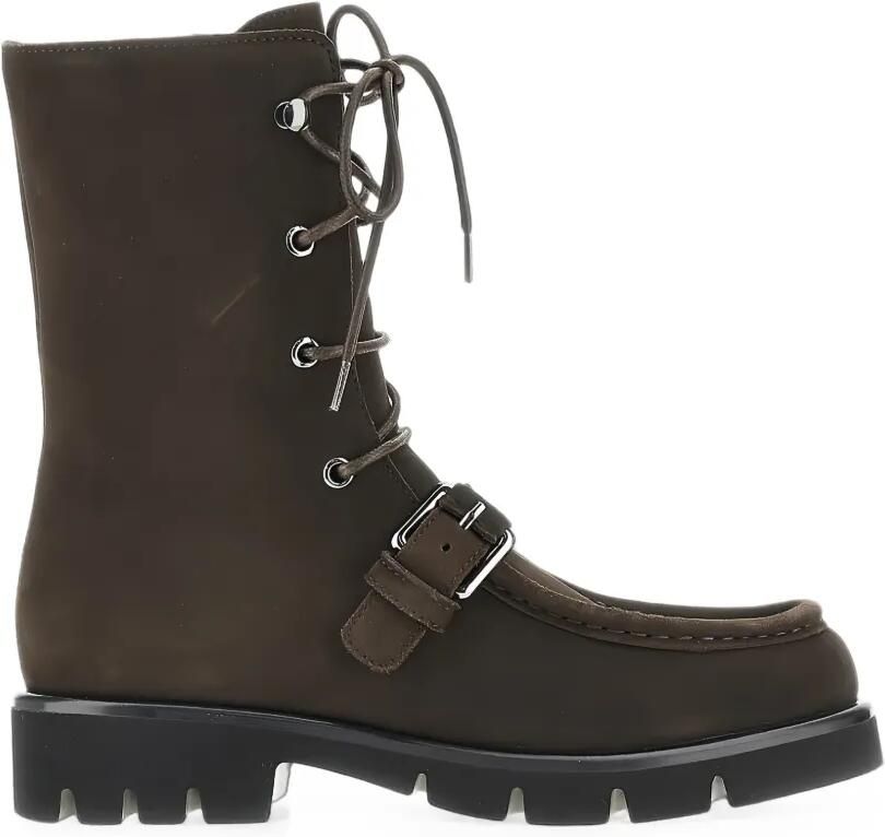 Emporio Armani Veterlaarzen met gesp Bruin