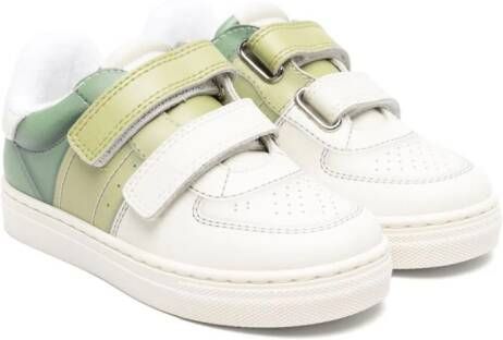 Emporio Ar i Kids Sneakers met klittenband en kleurverloop Wit