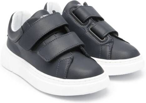 Emporio Ar i Kids Sneakers met klittenband Blauw