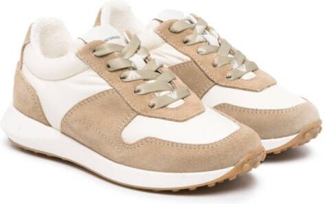 Emporio Armani Kids Sneakers met vlakken Beige