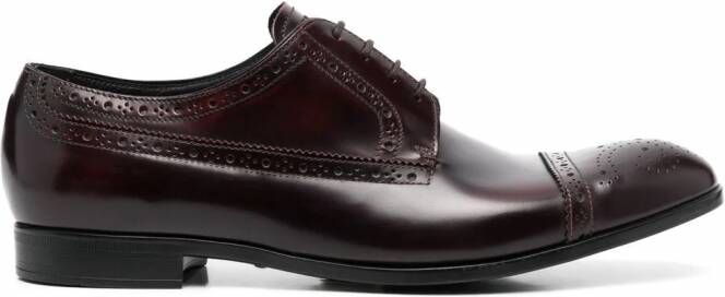 Emporio Armani Leren brogues Rood