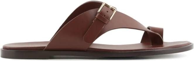 Emporio Armani Leren sandalen Bruin