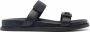 Emporio Armani Leren sandalen Zwart - Thumbnail 1