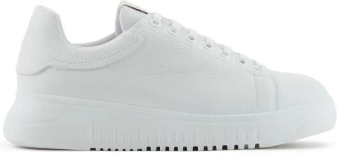 Emporio Armani Leren sneakers Wit