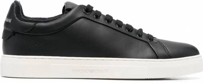 Emporio Armani Sneakers met logoprint Zwart