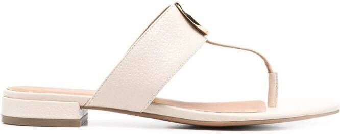 Emporio Armani Sandalen met logoplakkaat Wit