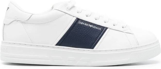 Emporio Armani Sneakers met logoprint Wit