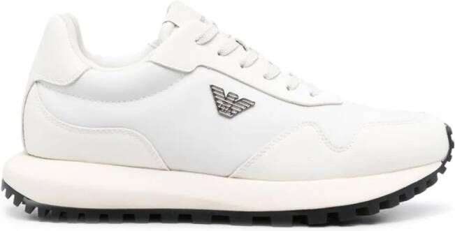 Emporio Armani Sustainability Values low-top sneakers Wit