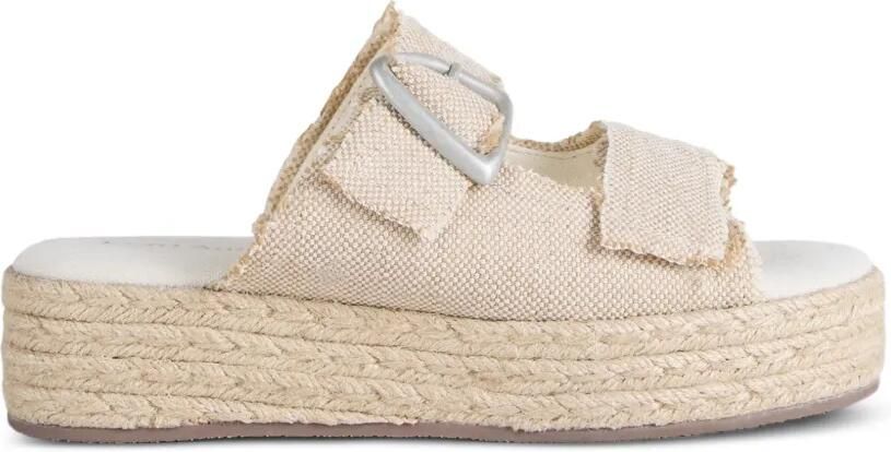 EMU AUSTRALIA Ayers sandalen met gespsluiting en franje Beige