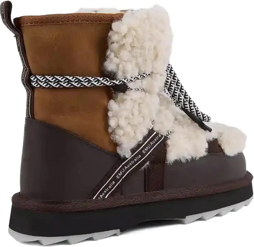 EMU AUSTRALIA Blured laarzen met teddytextuur Bruin - Foto 2