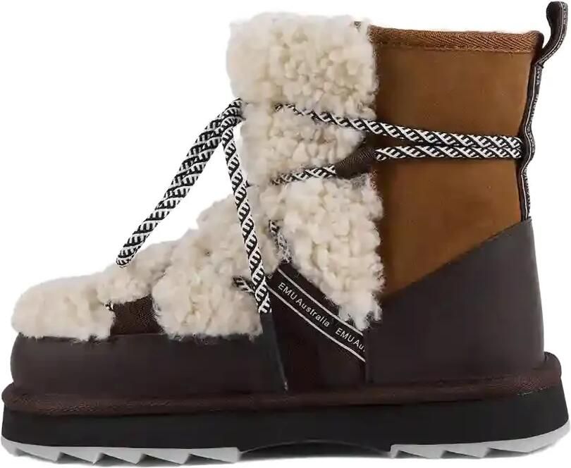 EMU AUSTRALIA Blured laarzen met teddytextuur Bruin - Foto 5