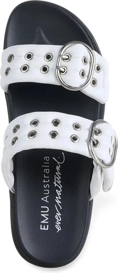EMU AUSTRALIA Bondi Buckle 2.0 slippers verfraaid met ringlets Wit - Foto 2
