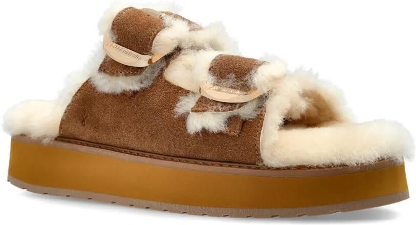 EMU AUSTRALIA Cabello sandalen met plateauzool en lammy afwerking Bruin - Foto 4