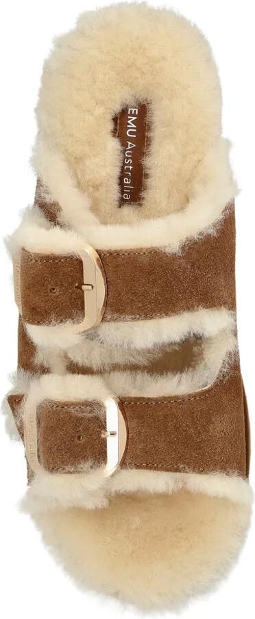 EMU AUSTRALIA Cabello sandalen met plateauzool en lammy afwerking Bruin - Foto 5