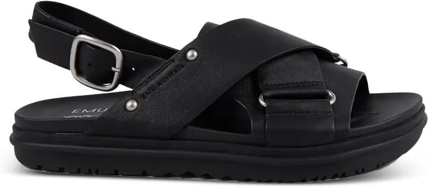 EMU AUSTRALIA Faye platte sandalen Zwart