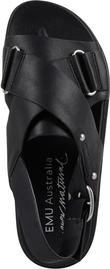 EMU AUSTRALIA Faye platte sandalen Zwart - Foto 4