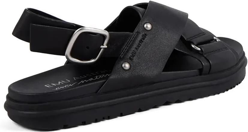 EMU AUSTRALIA Faye platte sandalen Zwart - Foto 3