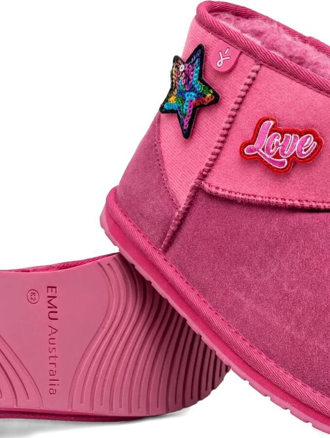 EMU AUSTRALIA Laarzen met patch Roze - Foto 3