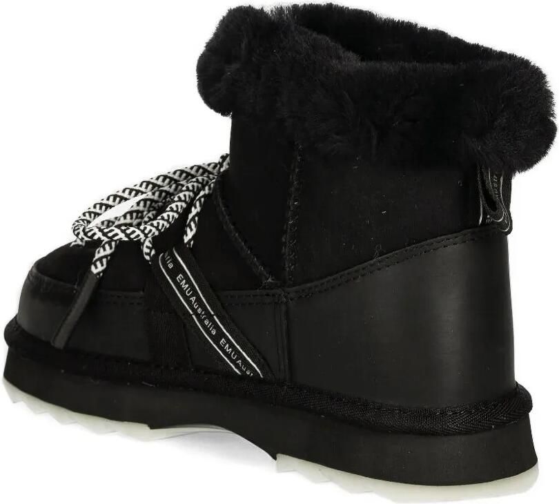 EMU AUSTRALIA Lace-up lammy veterlaarzen Zwart