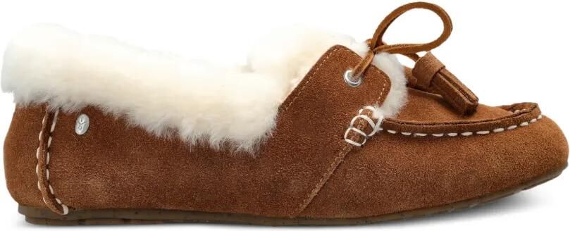 EMU AUSTRALIA Martina loafers met lammy voering Bruin