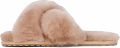 EMU AUSTRALIA Mayberry crossover sheepskin slippers Beige - Beige