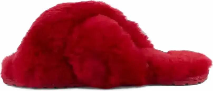 EMU AUSTRALIA Mayberry crossover sheepskin slippers Rood - Foto 3