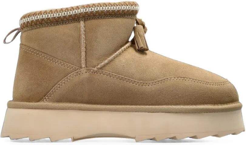EMU AUSTRALIA Mim enkellaarzen met plateauzool Beige