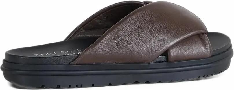 EMU AUSTRALIA Selene slippers met gekruiste bandjes Bruin - Foto 3