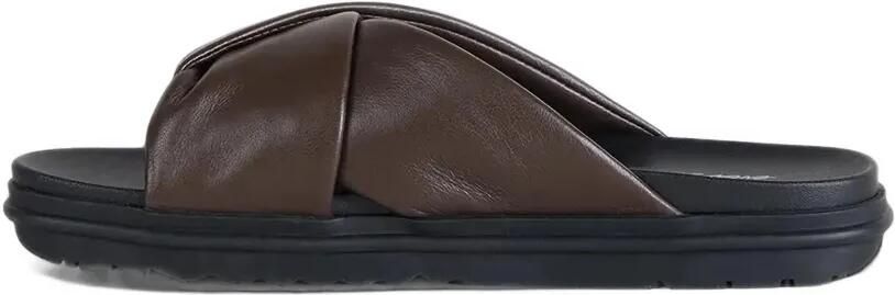 EMU AUSTRALIA Selene slippers met gekruiste bandjes Bruin - Foto 5