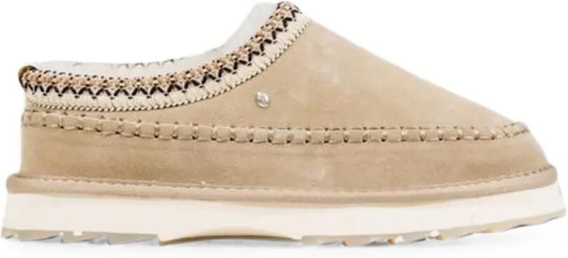EMU AUSTRALIA Sharky Adventure Scuff slippers met stikselafwerking Beige