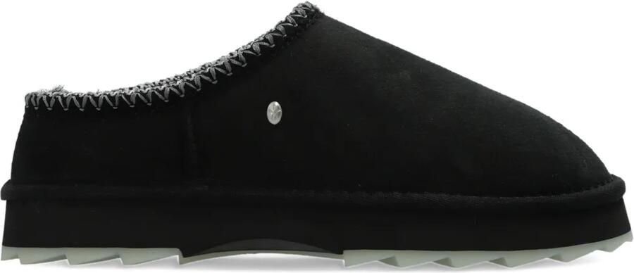 EMU AUSTRALIA Slippers met lammy afwerking Zwart