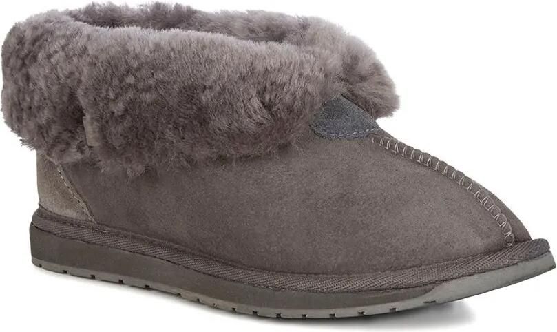 EMU AUSTRALIA Suède gevoerde slippers Grijs