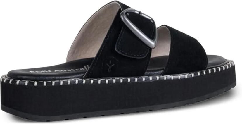 EMU AUSTRALIA Suède slippers Zwart - Foto 2