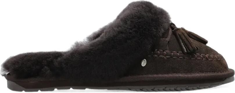 EMU AUSTRALIA Tahnee slippers met kwastdetail Bruin