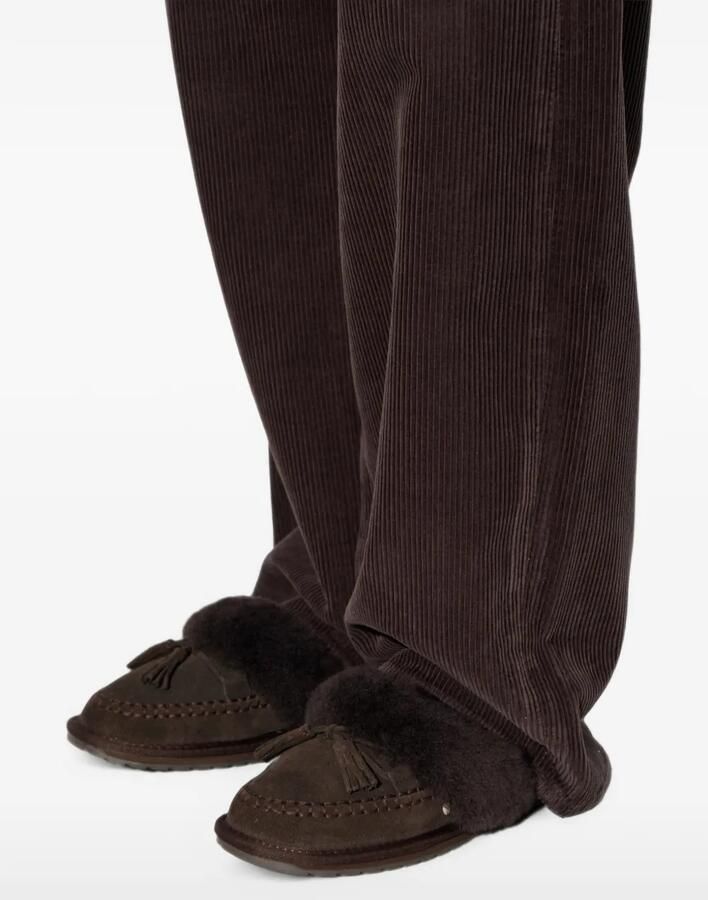 EMU AUSTRALIA Tahnee slippers met kwastdetail Bruin - Foto 3