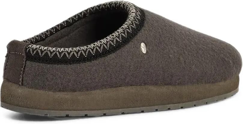 EMU AUSTRALIA Tay Felt Comfort slippers met geborduurde afwerking Grijs