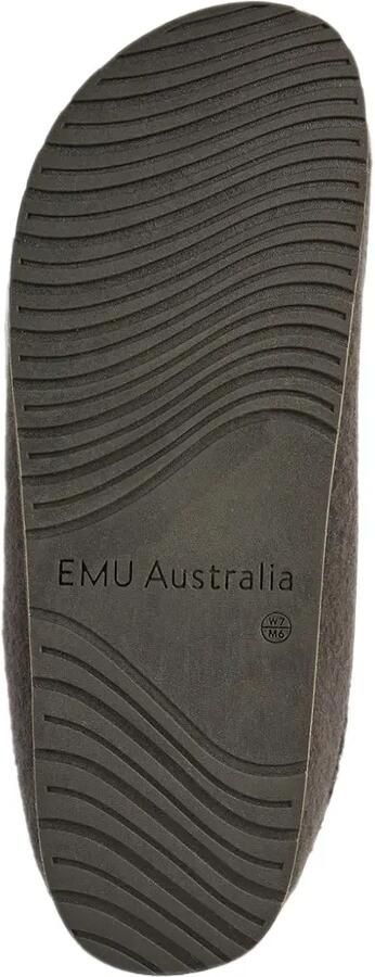EMU AUSTRALIA Tay Felt Comfort slippers met geborduurde afwerking Grijs - Foto 3