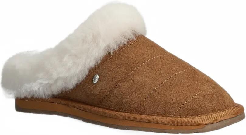 EMU AUSTRALIA Virginia gewatteerde slippers gevoerd met schapenvacht Bruin - Foto 3