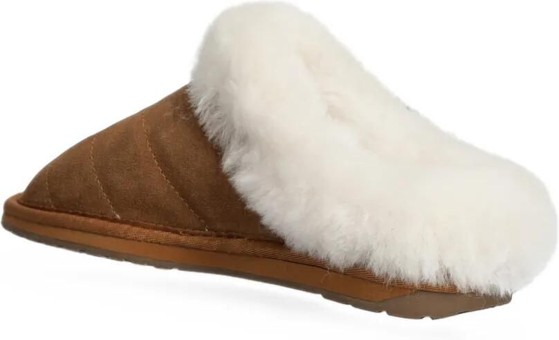 EMU AUSTRALIA Virginia gewatteerde slippers gevoerd met schapenvacht Bruin - Foto 2