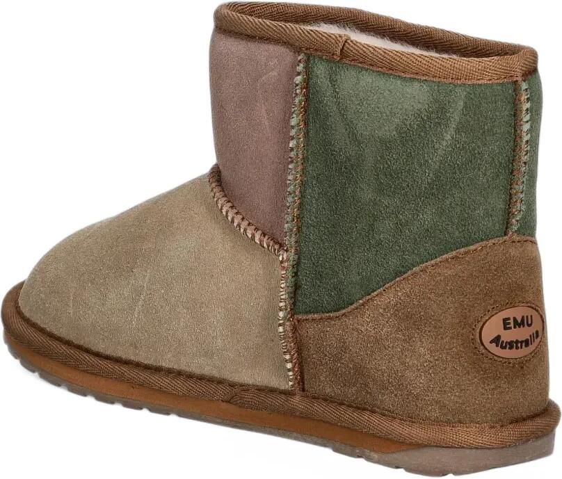 EMU AUSTRALIA Wallaby Mini Patchwork suède enkellaarzen Bruin - Foto 2