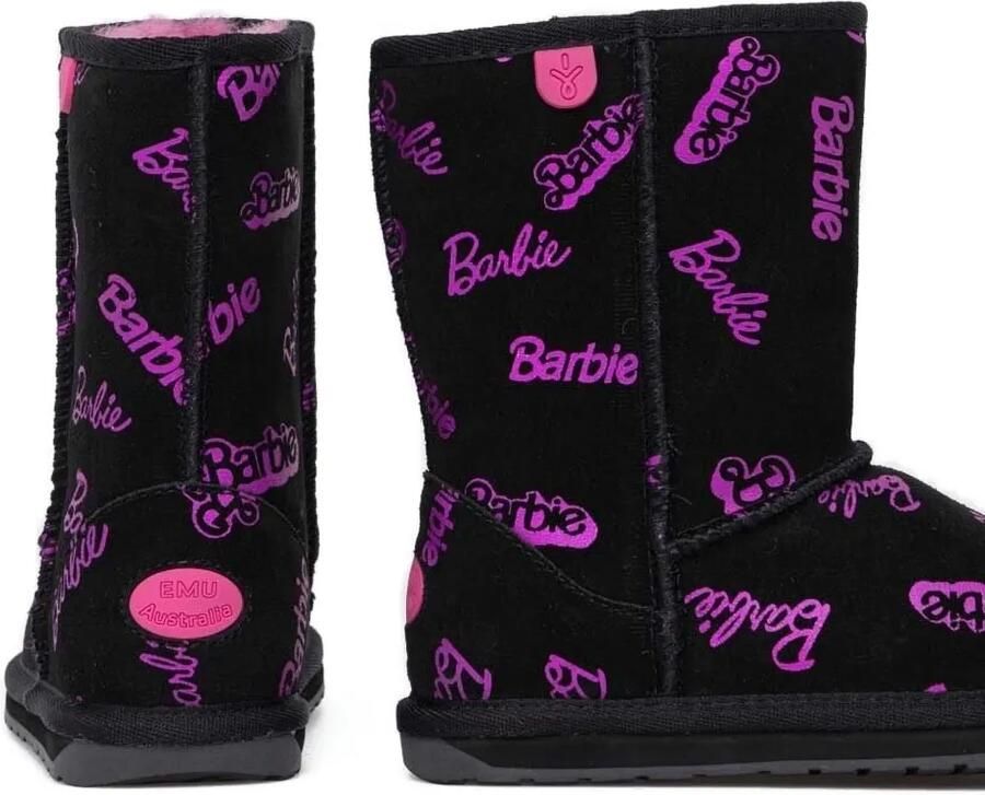 Emu Kids Barbie laarzen met logo Zwart - Foto 2