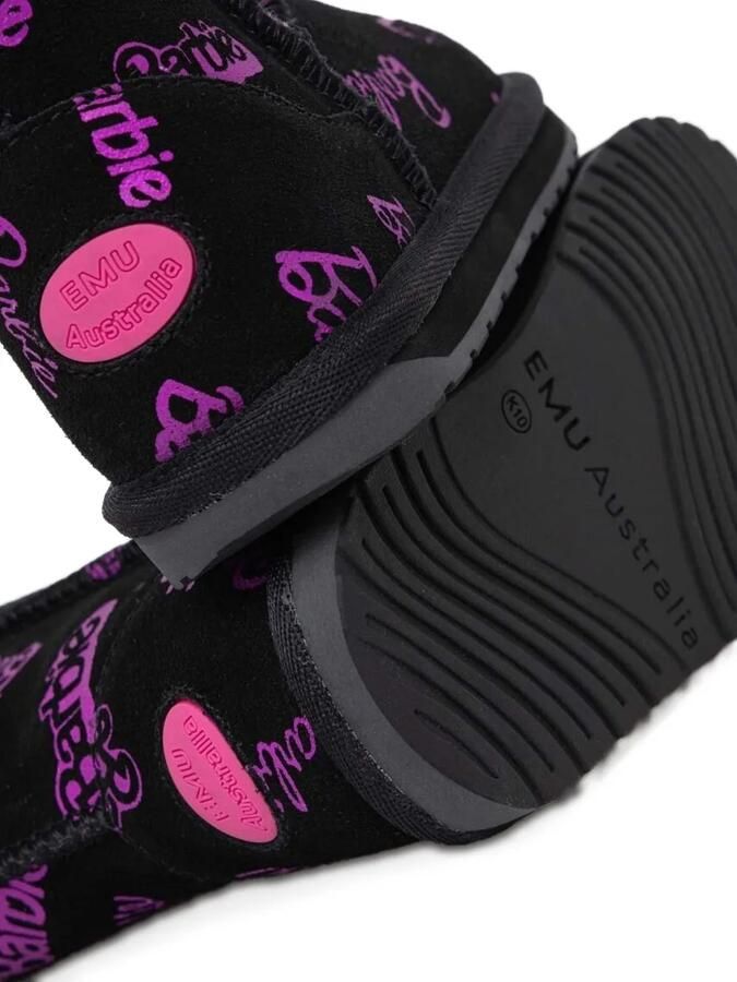 Emu Kids Barbie laarzen met logo Zwart - Foto 3