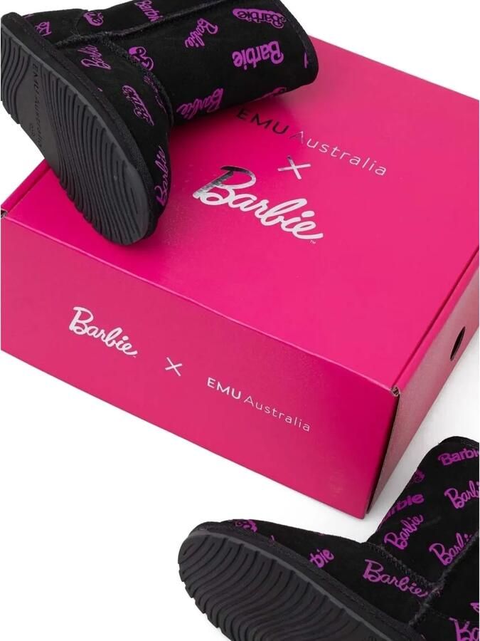 Emu Kids Barbie laarzen met logo Zwart - Foto 4